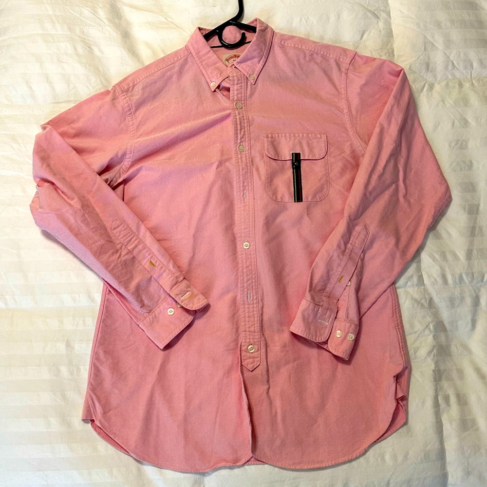 Brooks Brothers Men’s button down pink shirt. Size M